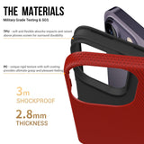 iPhone 15 Pro Max Plastic Craftsman Bakdeksel - Rød