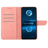 iPhone 15 Leather Flip Cover m. Lommebok og stropp - Rosa