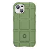 iPhone 15 Rugged Shield Series Craftsman Bakdeksel - Grønn