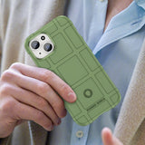 iPhone 15 Rugged Shield Series Craftsman Bakdeksel - Grønn