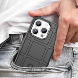 iPhone 15 Pro Rugged Shield Series Craftsman Bakdeksel - Svart
