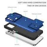 EIDERWOOD Motorola Moto G42 Håndværker Bagside Cover m. Kickstand & Cam Slider - Blå