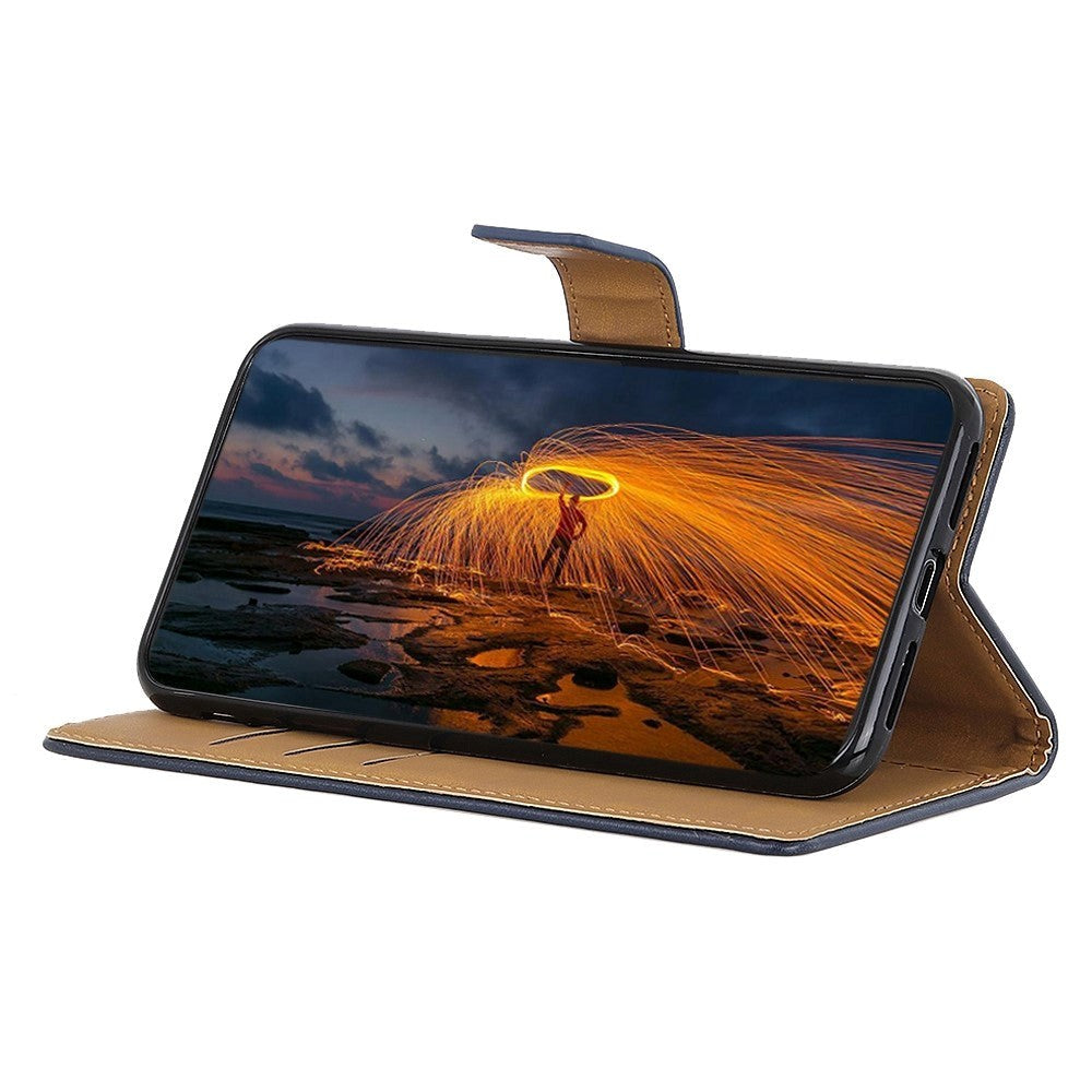 Xiaomi Redmi 12 (4G) / 12 (5G) / Poco M6 Pro (5G) Læder Flip Cover m. Pung & Kickstand - Blå
