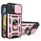 iPhone 15 Craftsman Bakdeksel m. Magnetisk Kickstand &amp; Cam Slider - Rose gull