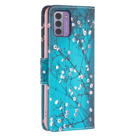 Nokia G42 Leather Flip Cover m. Lommebok - Blomstrende