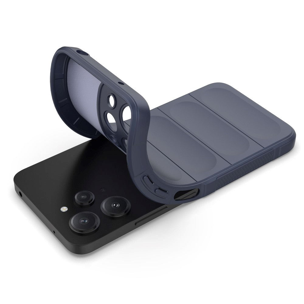 Xiaomi Redmi 12 (4G) Fleksibelt Plastik Bagside Cover - Mørkeblå