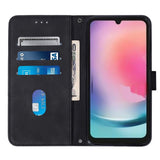 Samsung Galaxy S23 FE Leather Flip Cover m. Lommebok og skulderstropp - Svart