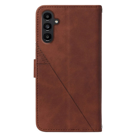 Samsung Galaxy S23 FE Leather Flip Cover m. Lommebok og skulderstropp - Brun