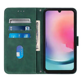 Samsung Galaxy S23 FE Leather Flip Cover m. Veske og skulderstropp - Grønn