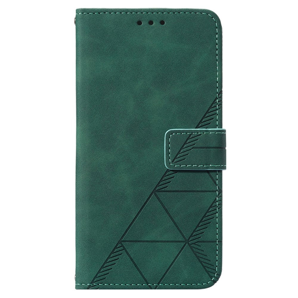 Samsung Galaxy S23 FE Leather Flip Cover m. Veske og skulderstropp - Grønn