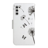 Samsung Galaxy S23 FE Læder Flip Cover m. Strop & Pung - Mælkebøtte