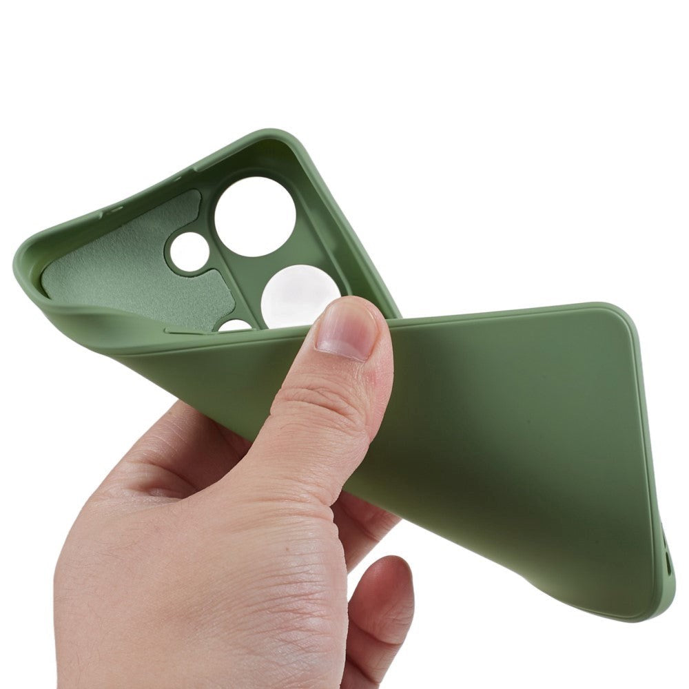 OnePlus Nord 3 5G Fleksibelt Plastik Bagside Cover - Grøn