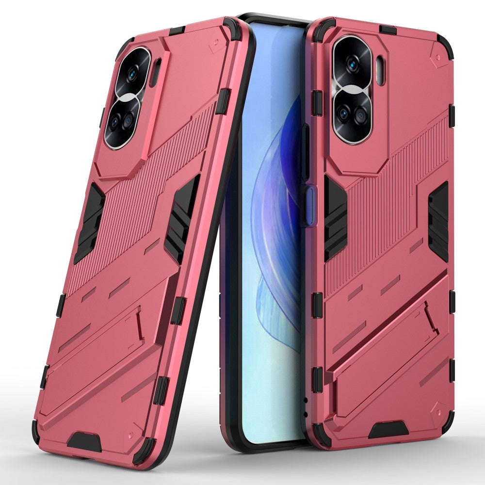 Honor 90 Lite Hybrid Craftsman Bakdeksel m. Stativ - Rosa
