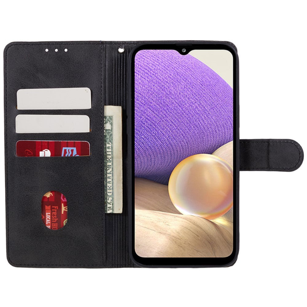 Samsung Galaxy M34 (5G) / F34 (5G) Flip-deksel i lær m. Lommebok og stropp - Svart