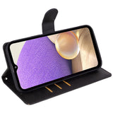 Samsung Galaxy M34 (5G) / F34 (5G) Flip-deksel i lær m. Lommebok og stropp - Svart