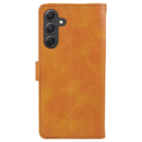 Samsung Galaxy M34 (5G) / F34 (5G) Flip-deksel i lær m. Lommebok og stropp - Brun