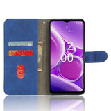 Nokia G42 Leather Flip Cover m. Kortholder og stativ funksjon - blå