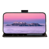 Xiaomi Redmi 12C Læder Flip Cover m. Pung og Strop - Sort