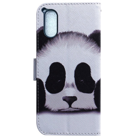 Sony Xperia 5 V Leather Flip Cover m. Lommebok - Panda
