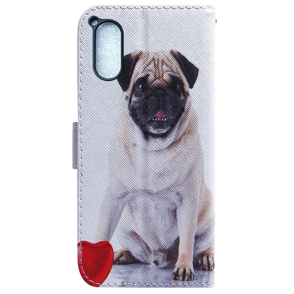 Sony Xperia 5 V Leather Flip Cover m. Lommebok - Hund