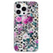 iPhone 15 Pro fleksibelt plastdeksel - Leopard og blomstermønster