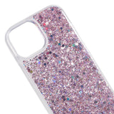 iPhone 15 Glitter Bakdeksel - Rosa