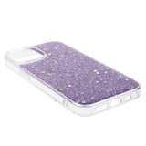 iPhone 15 Glitter Bakdeksel - Lilla