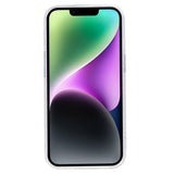 iPhone 15 Plus Glitter Bagside Cover - Sølv