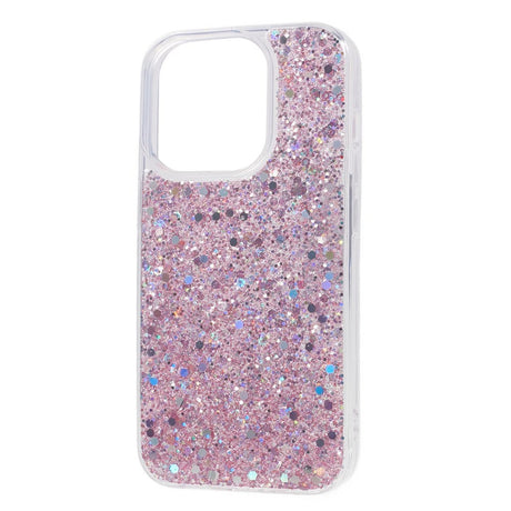 iPhone 15 Pro Max Glimmer Bagside Cover - Lyserød