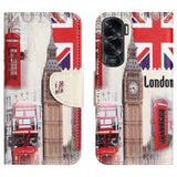 Honor 90 Lite Læder Flip Cover m. Pung & Ståfunktion - London Big Ben