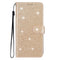 Samsung Galaxy S23 FE Leather Flip Cover m. Lommebok &amp; stropp - Glitter - Gull