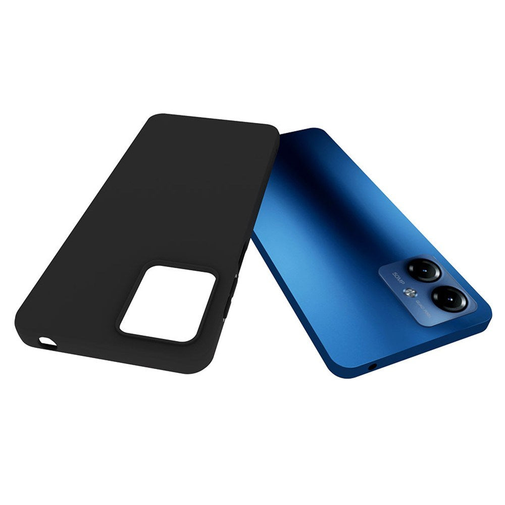 EIDERWOOD Motorola Moto G14 Mat Fleksibel Plastik Bagside Cover - Sort