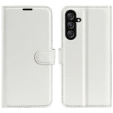 Samsung Galaxy M34 (5G) / F34 (5G) Litchi Leather Flip Cover m. Lommebok - Hvit