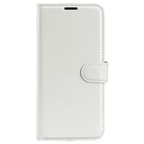 Samsung Galaxy M34 (5G) / F34 (5G) Litchi Leather Flip Cover m. Lommebok - Hvit