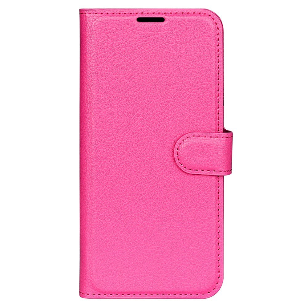 Samsung Galaxy M34 (5G) / F34 (5G) Litchi Leather Flip Cover m. Lommebok - Rosa