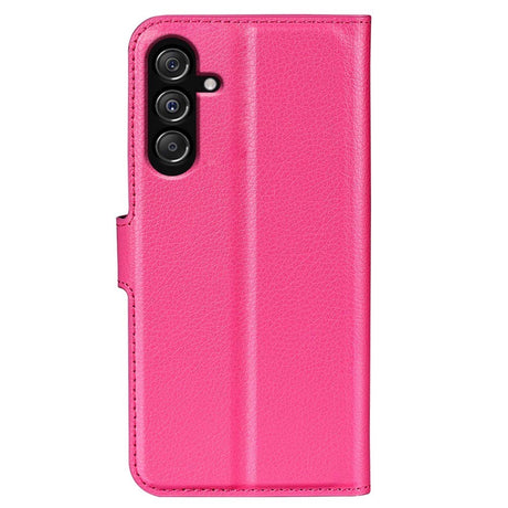 Samsung Galaxy M34 (5G) / F34 (5G) Litchi Leather Flip Cover m. Lommebok - Rosa