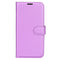 Samsung Galaxy M34 (5G) / F34 (5G) Litchi Leather Flip Cover m. Lommebok - Lilla