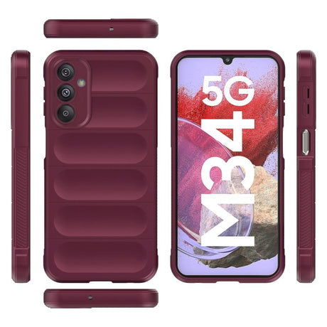Samsung Galaxy M34 (5G) / F34 (5G) Fleksibelt plastdeksel - Burgundy