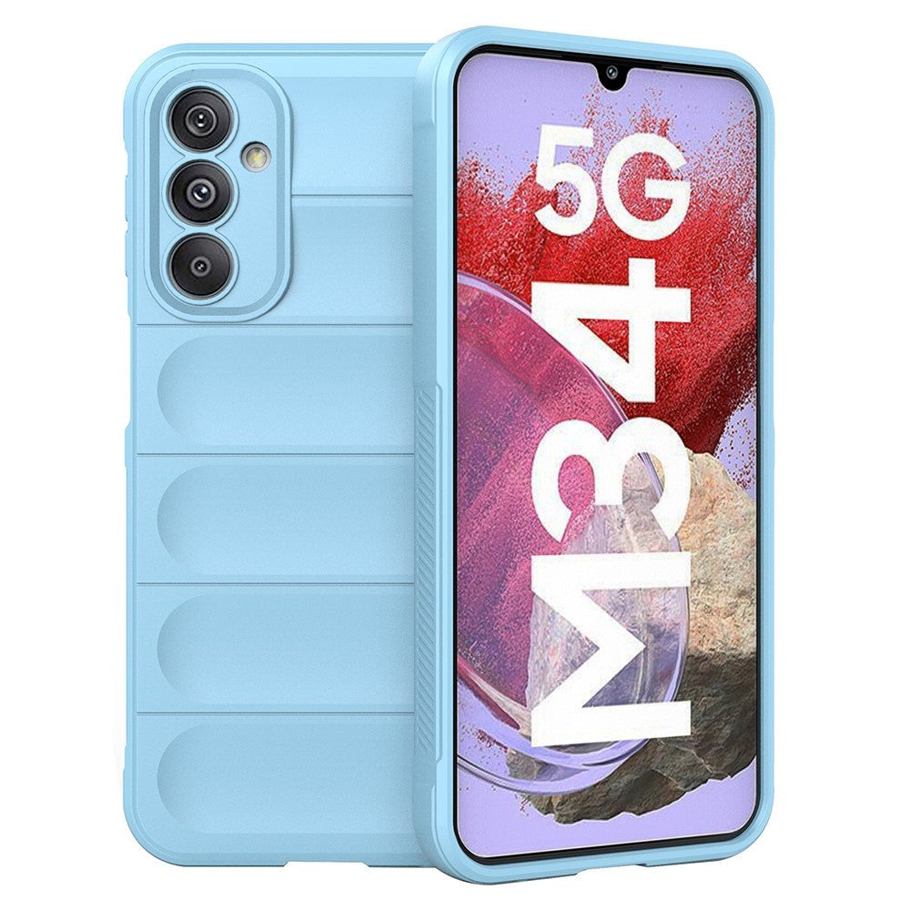 Samsung Galaxy M34 (5G) / F34 (5G) Fleksibelt plastdeksel - Lyseblå