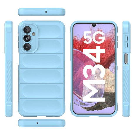 Samsung Galaxy M34 (5G) / F34 (5G) Fleksibelt plastdeksel - Lyseblå