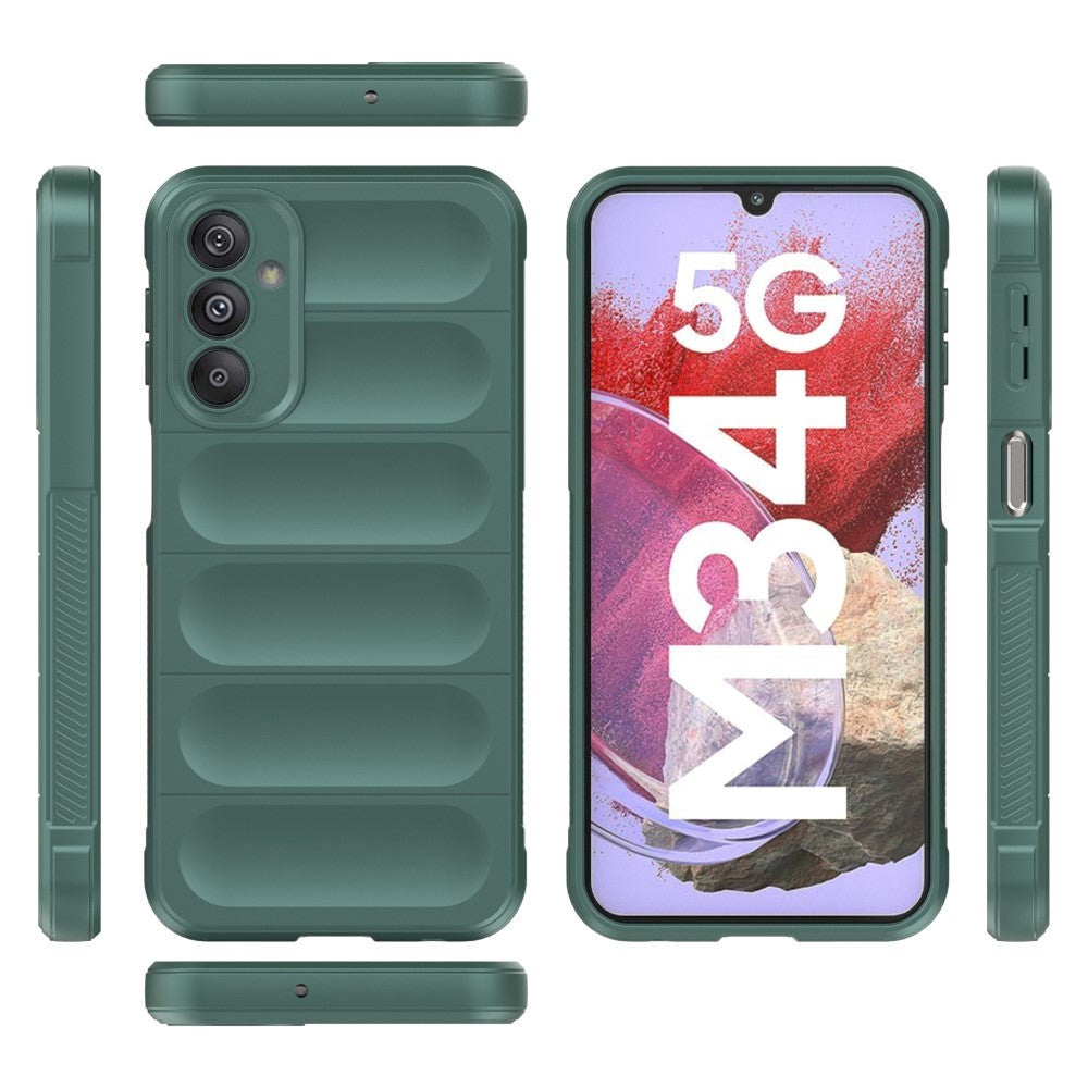 Samsung Galaxy M34 (5G) / F34 (5G) Fleksibelt plastdeksel - Grønn