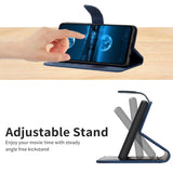 Realme 11 5G Mønstret Læder Flip Cover m. Pung & Strop - Blå