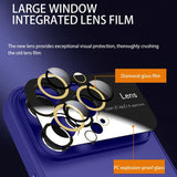 iPhone 15 Pro Hybrid Plastic Bakdeksel m. Innebygd kamerabeskytter - lilla