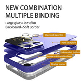 iPhone 15 Pro Hybrid Plastic Bakdeksel m. Innebygd kamerabeskytter - Grønn