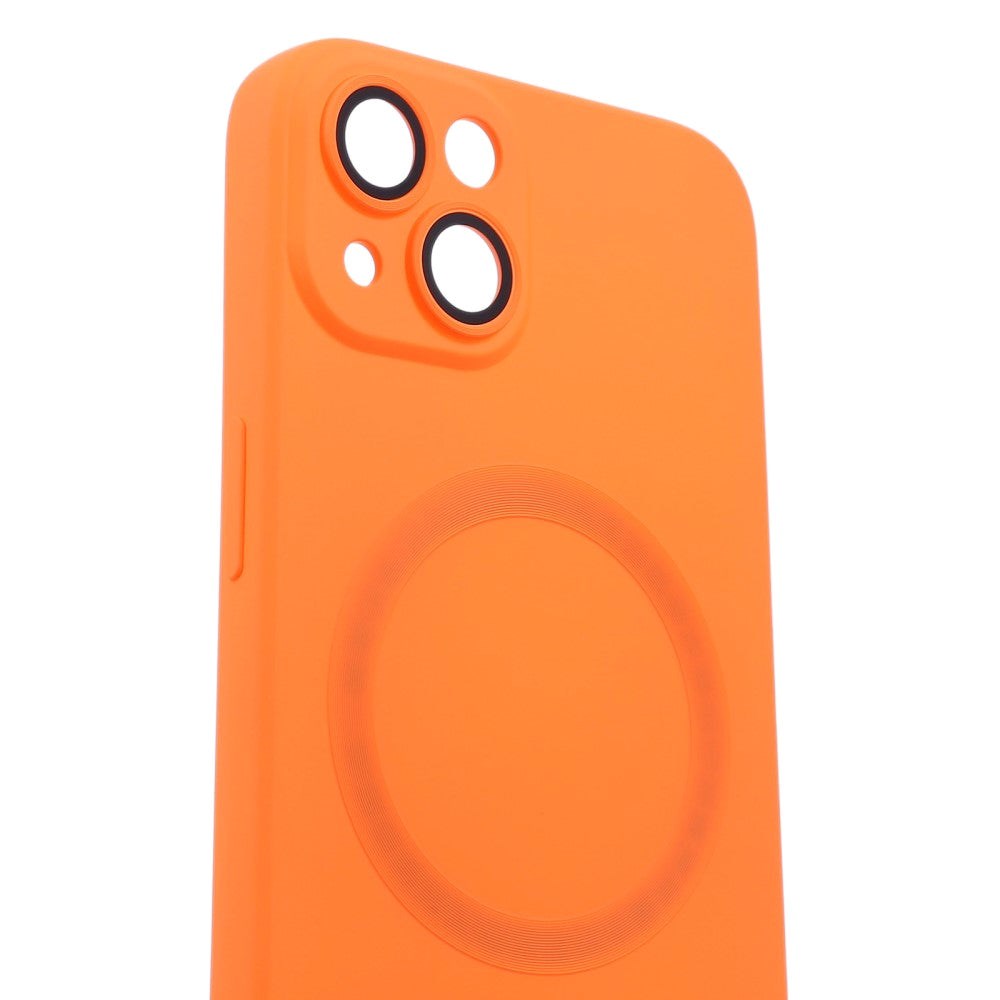 iPhone 13 Silikone Bagside Cover m. Kamerabeskytter - MagSafe Kompatibel - Orange