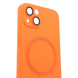 iPhone 13 Silikone Bagside Cover m. Kamerabeskytter - MagSafe Kompatibel - Orange