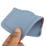 iPhone 15 Fleksibelt Plastik Bagside Cover m. Kortholder - Blå