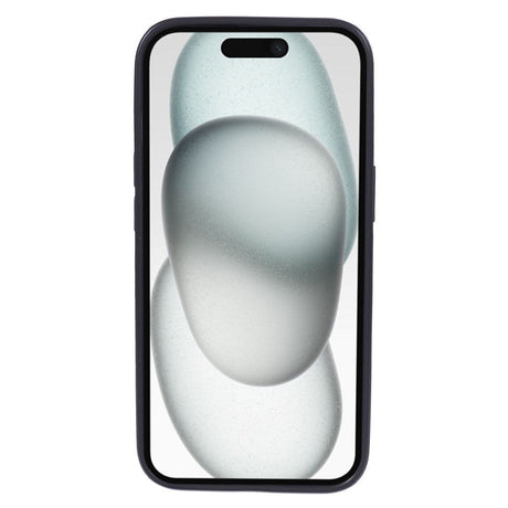 iPhone 15 skinndeksel Fleksibelt plastdeksel m. Kortholder - Rød