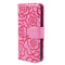 iPhone 15 Pro Leather Flip Cover m. Lommebok og stropp - Camellia Flower - Rosa