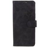 Motorola Moto G84 Leather Flip Cover m. Lommebok og stropp - Svart